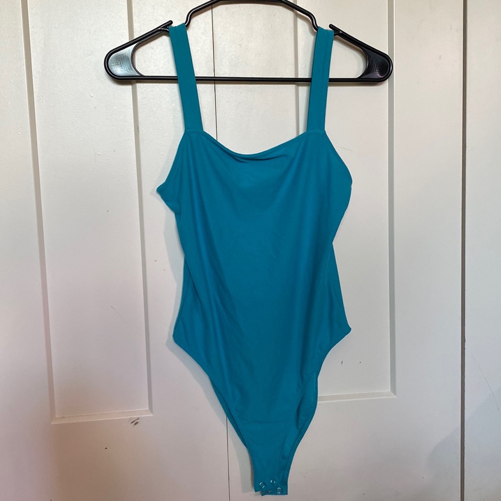 Blue bodysuit